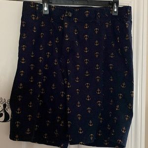 Denali navy w/yellow anchors shorts